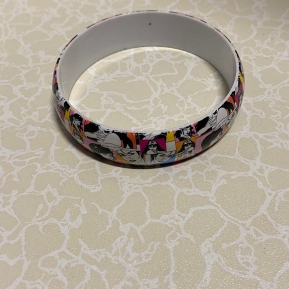 Women's Fashion Bangle Bracelet White multicolor‎ - Picture 5 of 9